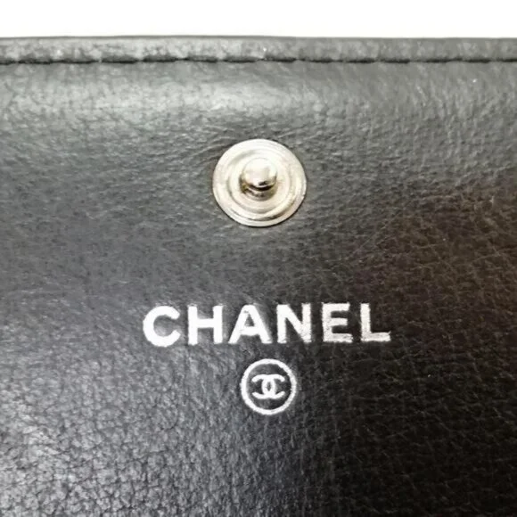 Authentic CHANEL CC Wild Stitch Lambskin Wallet on Chain Shoulder Crossbody - Picture 14 of 15